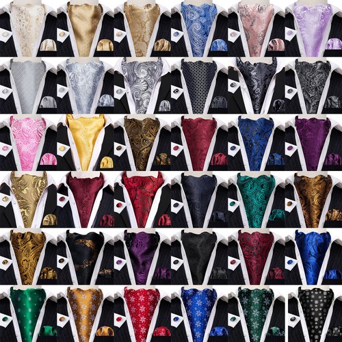 Men formal ascot cravat tie - men,