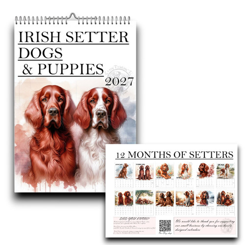 Irish setter calendar - irish,