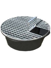 Water Feature Pebble Pool - Reinforced Heavy Duty 90cm Diameter 150L With Grid 