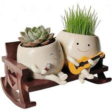 Smily face planter pot - smily,