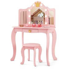 COSTWAY Kids Vanity Set