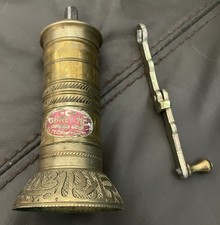 Sozen Turkish Handmade Brass Coffee Grinder Mill Large 
