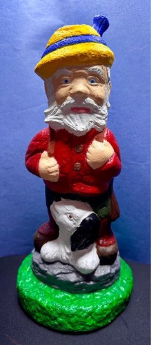 Yellow hat garden gnome - yellow,