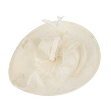 Large Big Saucer Sinamay On Headband Fascinator Wedding Ladies Day Ascot Hat