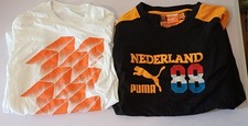 2x Netherlands 1988 Football T-Shirts