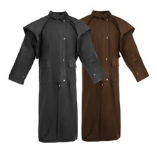 Unisex Western Oilskin Duster Coat | Waterproof Jacket – Economy Budget Edition