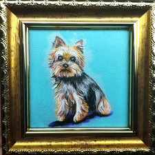 Yorkie Portrait Painting