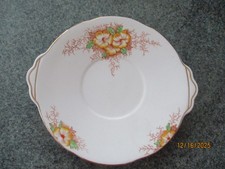 Plate, Windsor yellow flowers