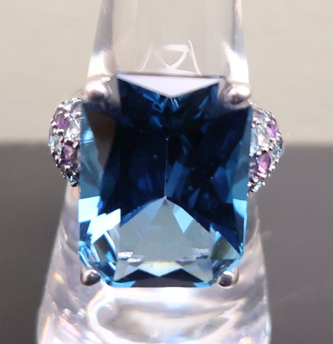 London blue topaz ring - , emerald