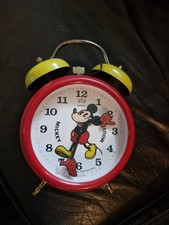 VTG MICKEY MOUSE Alarm Clock Walt DISNEY Productions BRADLEY Germany FREE DELIVE