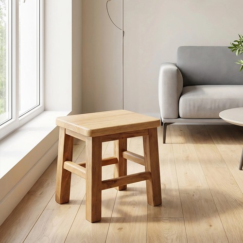 Wooden low stool - stool, for