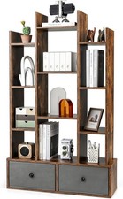 12-Tier Rustic Brown Wooden