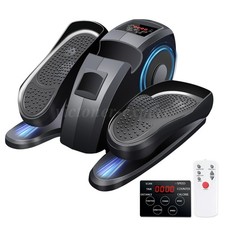 Under Desk Elliptical Trainer Foot Pedal Exerciser Machine Stepper w/LCD Monitor