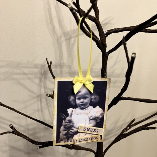 Vintage style photo easter - style,