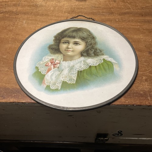 Antique flue cover round glass - antique,