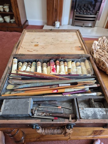 Antique early 20th oil - c,