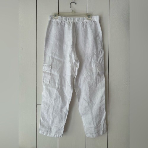 Linen cargo pants women sz - cargo,