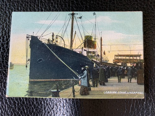 Postcard landing stage - landing,
