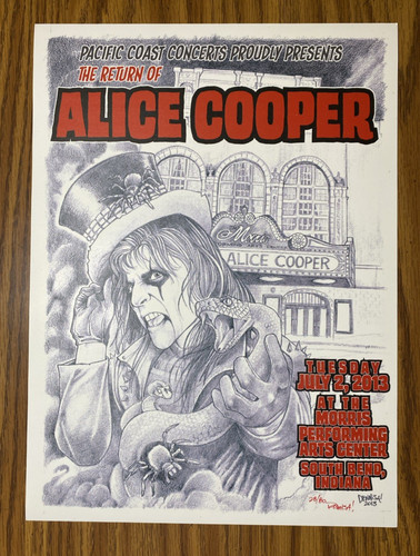Alice cooper poster morris - cooper,