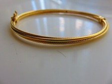 Gold Hinged Bangle Ladies 9