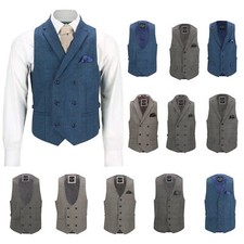 Men's Tweed Waistcoat Retro