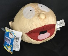 Vintage 1998 Tommy Rugrats Soft Toy Head Shaped Cartoon Mini Cushion