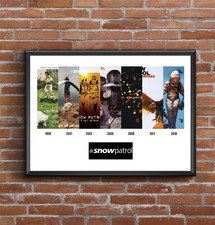 Snow Patrol Multi Album Cover Art Poster Discography Print - Fathers Day Gift
