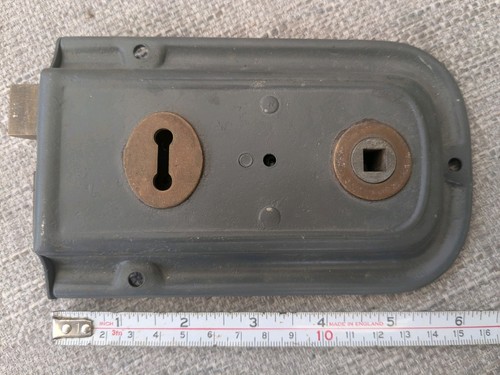 Vintage iron bathroom door - iron,