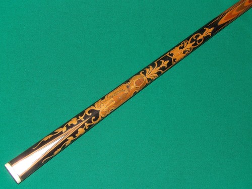 One antique marquetry billiard - one,
