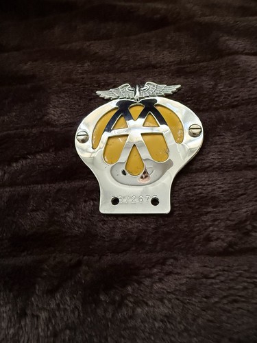 Badge vintage chrome and - aa,