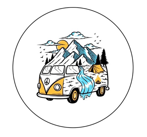 Hippie van peace - van,