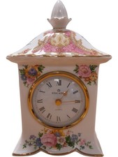 Royal Albert Lady Carlyle Bone China Mantle Clock Quartz Removable ClockfacePPWH