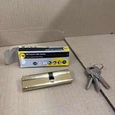 Yale Door Euro Cylinder KM Superior 1 Star Security Lock Anti Bump PVC 40/55mm