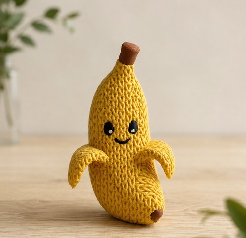 Cute banana cake - banana, topper