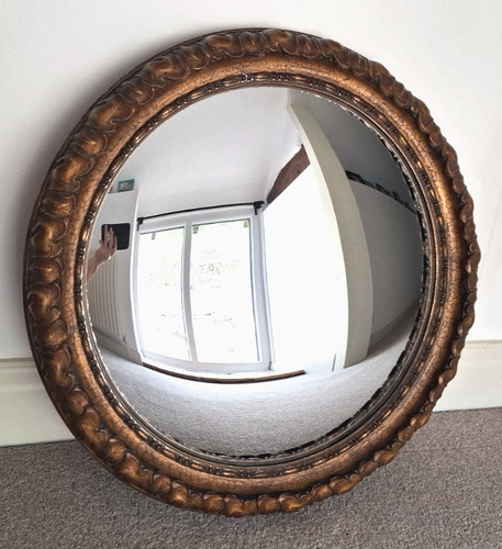 Vintage carved convex fisheye - convex,