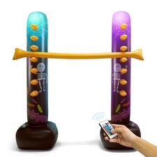 Light Up Halloween Inflatable Limbo Game Carnival Game Spooky Limbo Stick wit...