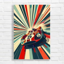 Retro Racing Car Canvas Print