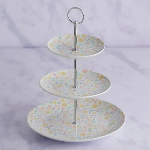 Dunelm floral ceramic tier - floral,