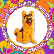Super Cute Large German Shepherd GSD Puppy Croc Charm - Dog