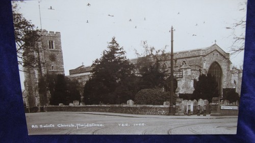 Postcard all saints church - saints,