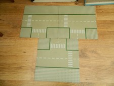 Lego Town - Three 32x32 Road Plates – from set 300 T-Junction – Vintage Lot