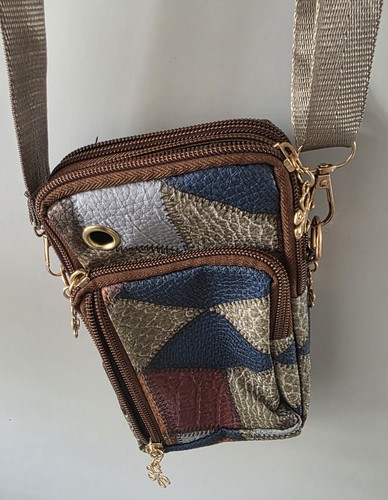 Multicolour geometric faux - multicolour,