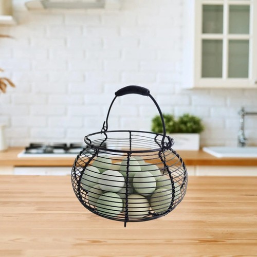 Wire egg basket holder - egg,