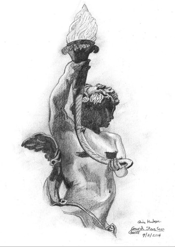 Titanic grand staircase cherub - grand,