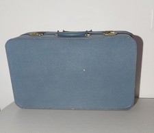 Vintage Pixie Suitcase in Light Blue. 1960's Travel Case