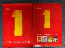 RARE VINTAGE DBL SIDED 76x51cm RECORD STORE PROMO POSTER - THE BEATLES 1 (2000)