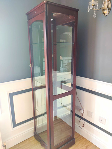 Tall brown wood glass - wood, &
