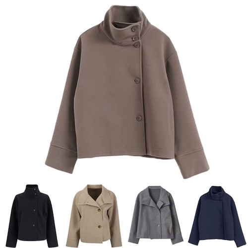 Single breasted woolen cropped - single,