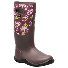 BOGS Womens Mesa Peony Purple Burgundy Floral Wellies Boots Waterproof