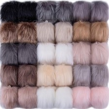 SIQUK 30 Pieces Faux Fur Pom